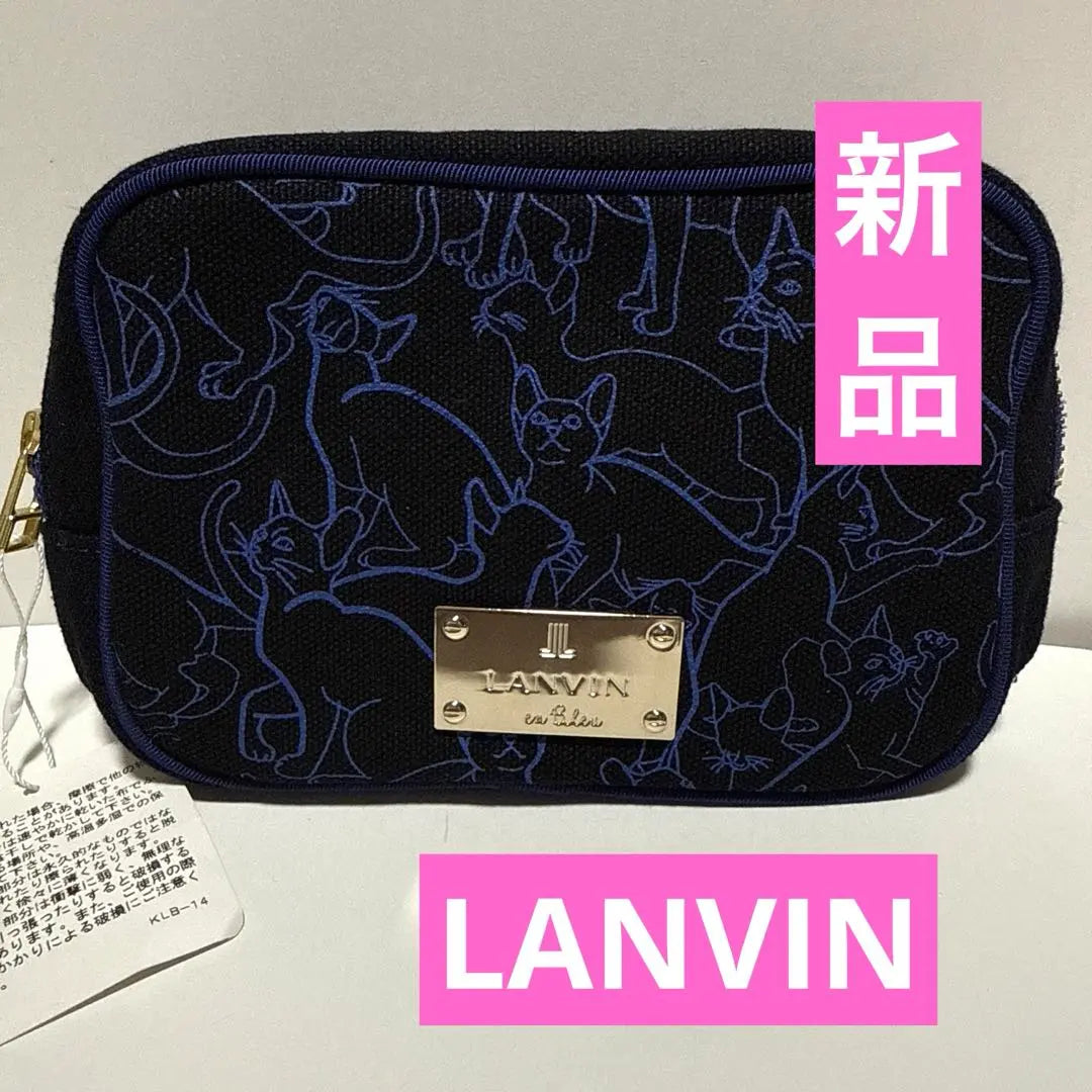 ★New and unused★LANVIN cat illustration pouch★