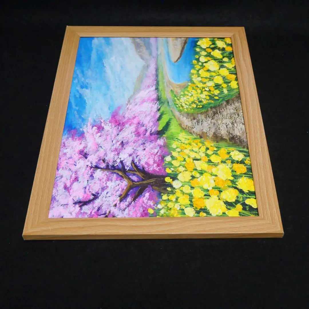 Oil painting Oil painting Oil painting Painting [Early spring cherry blossoms]