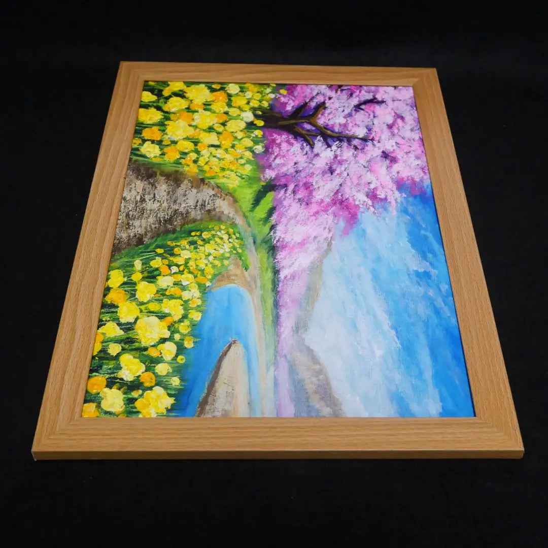 Oil painting Oil painting Oil painting Painting [Early spring cherry blossoms]