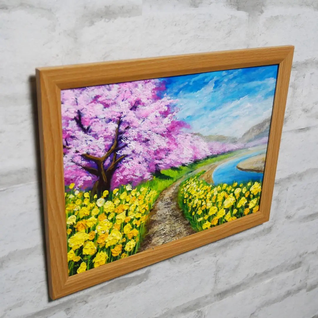 Oil painting Oil painting Oil painting Painting [Early spring cherry blossoms]