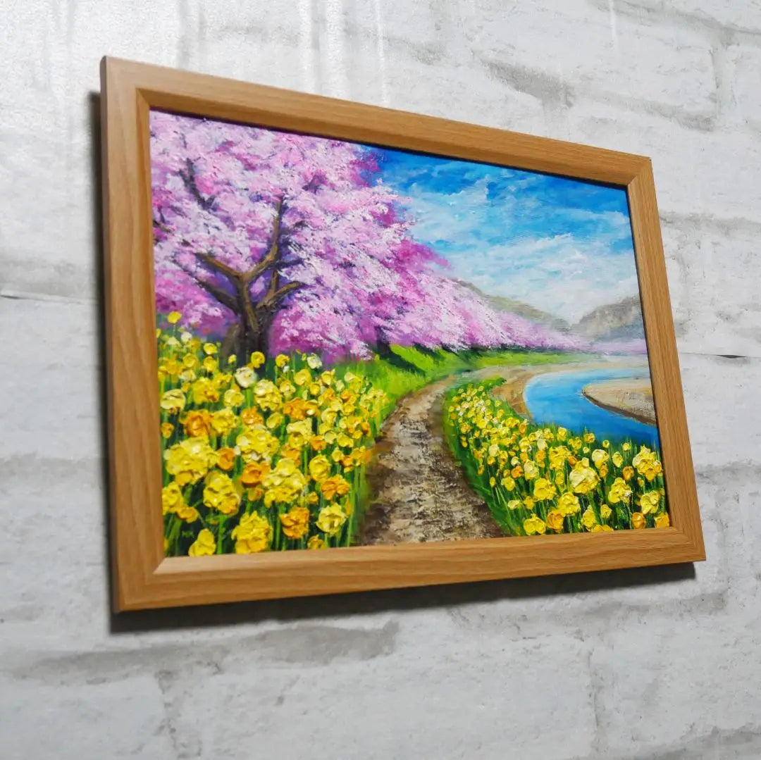 Oil painting Oil painting Oil painting Painting [Early spring cherry blossoms]