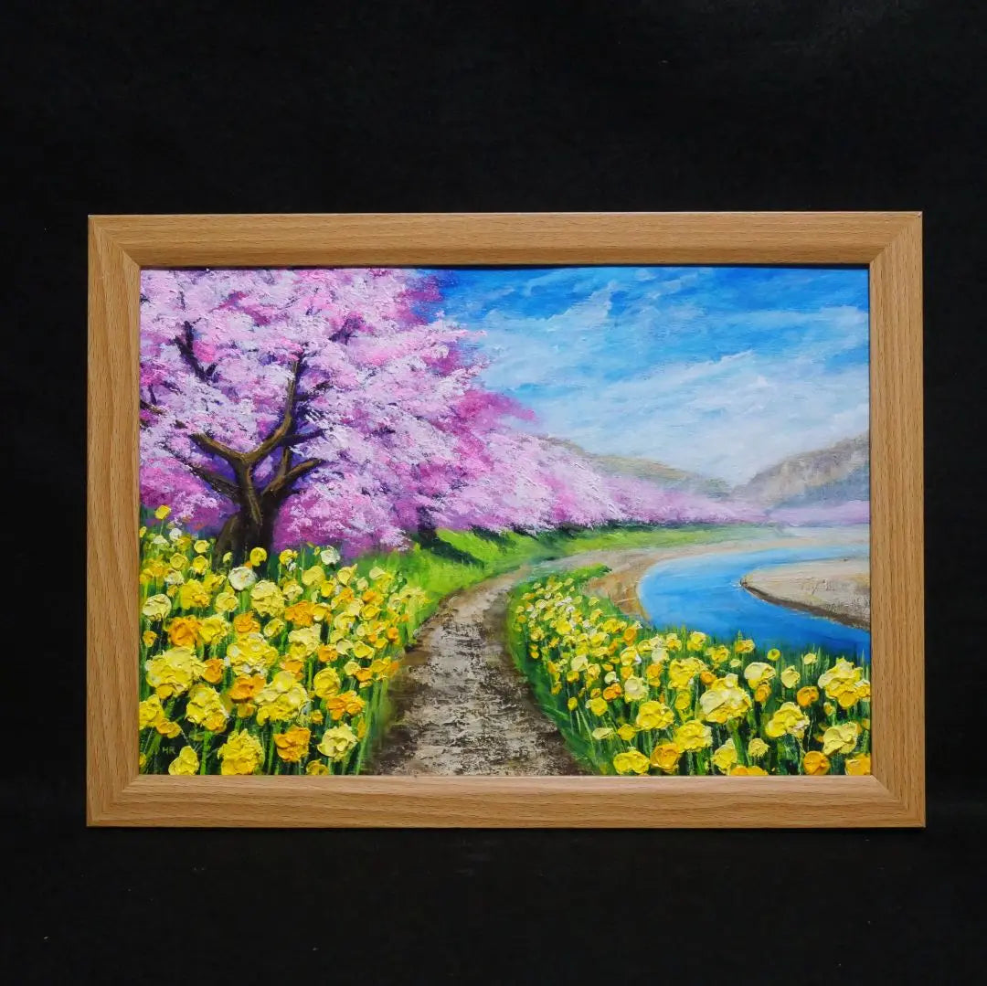 Oil painting Oil painting Oil painting Painting [Early spring cherry blossoms]