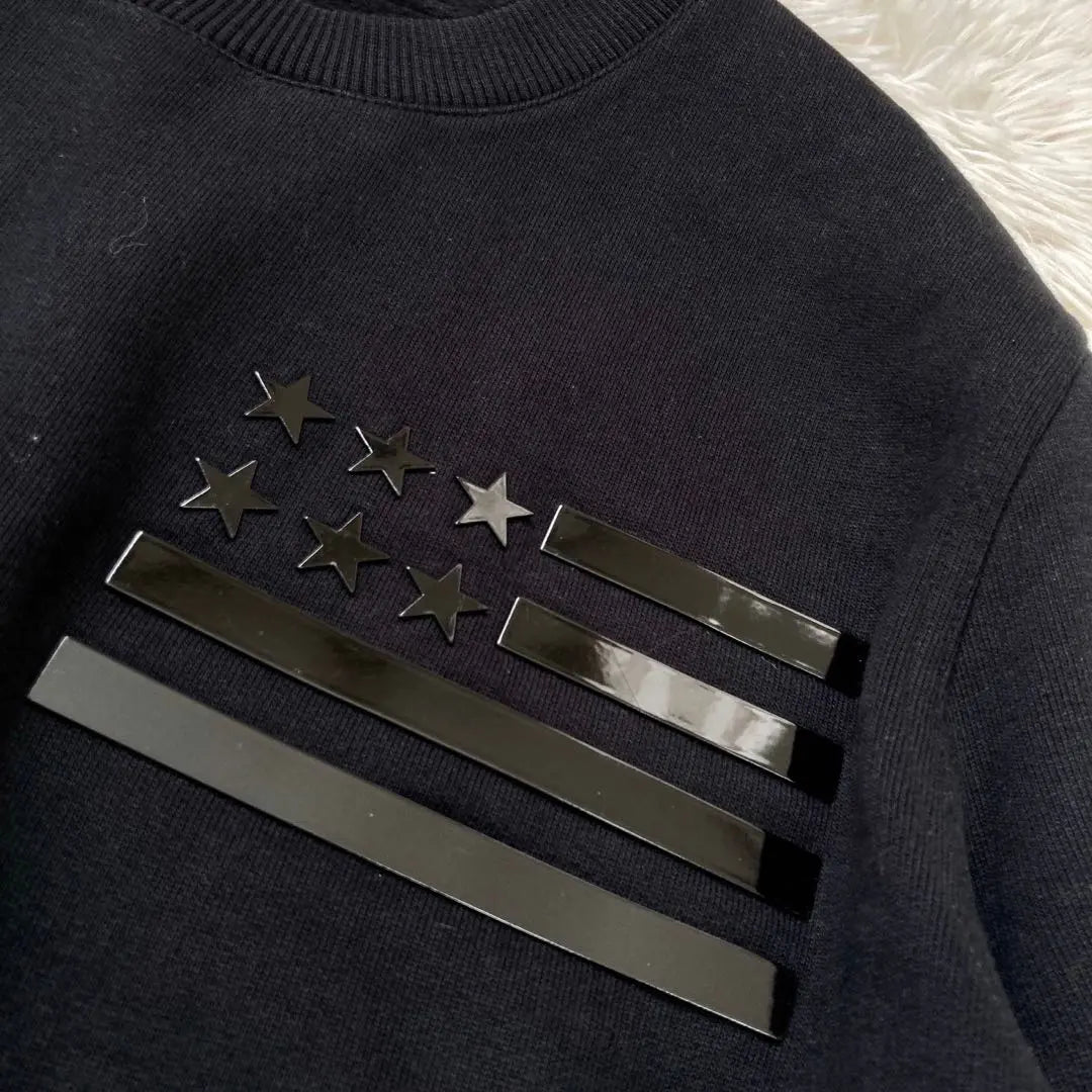 GIVENCHY One Point Sweatshirt Black XS Star Casual