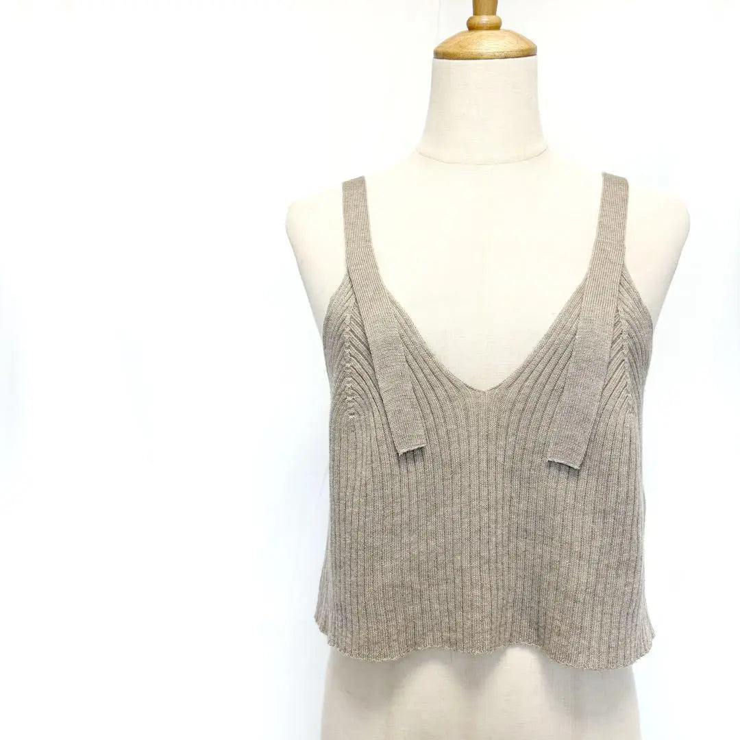 [Nearly unused] KBF Knit Camisole Short length Beige