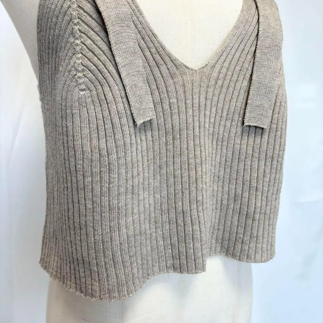 [Nearly unused] KBF Knit Camisole Short length Beige