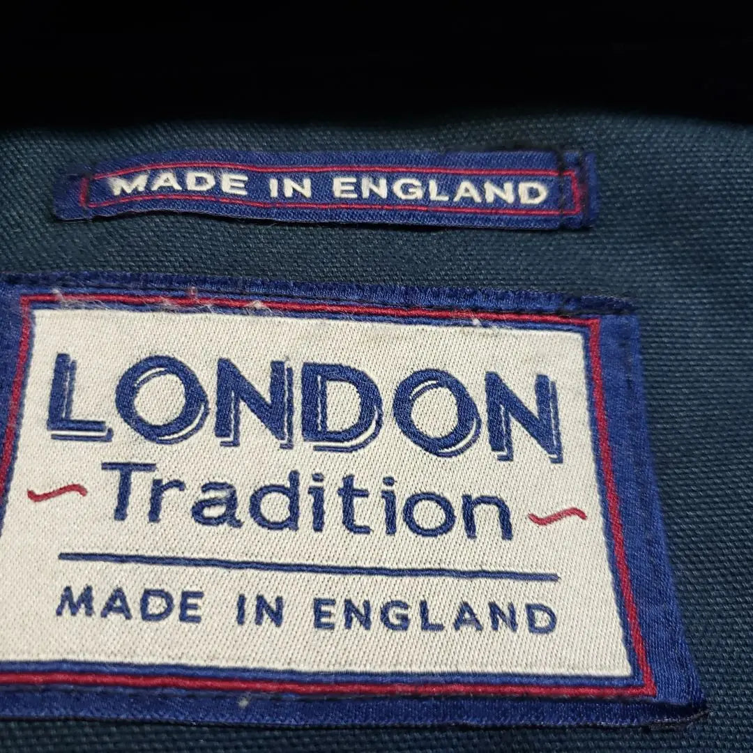 Abrigo tipo trenca London Tradition azul marino L u5984s