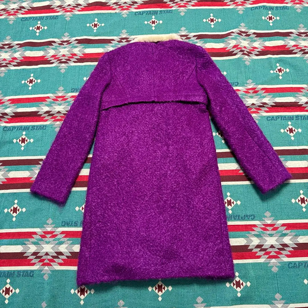 Low price, beautiful purple fur coat