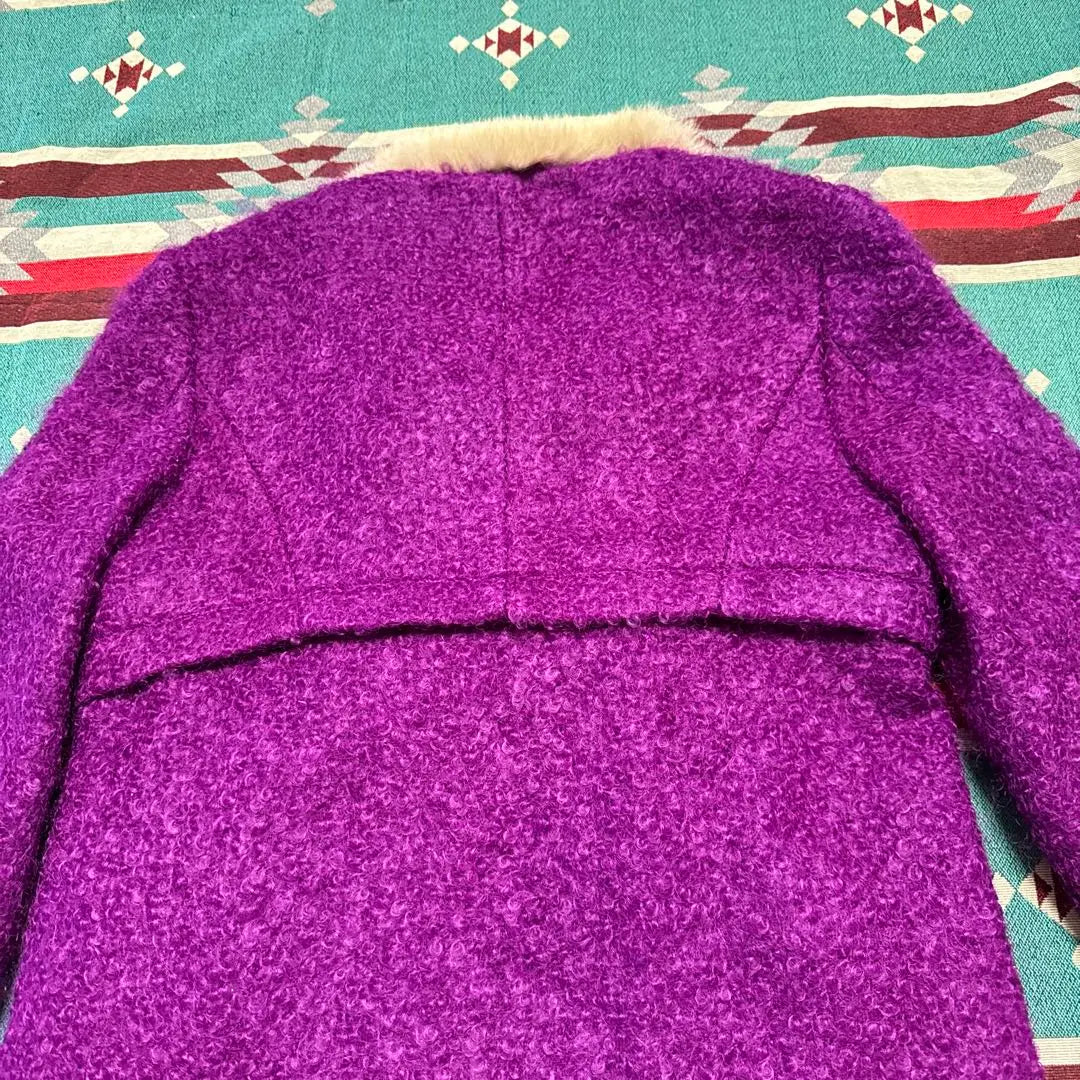 Low price, beautiful purple fur coat