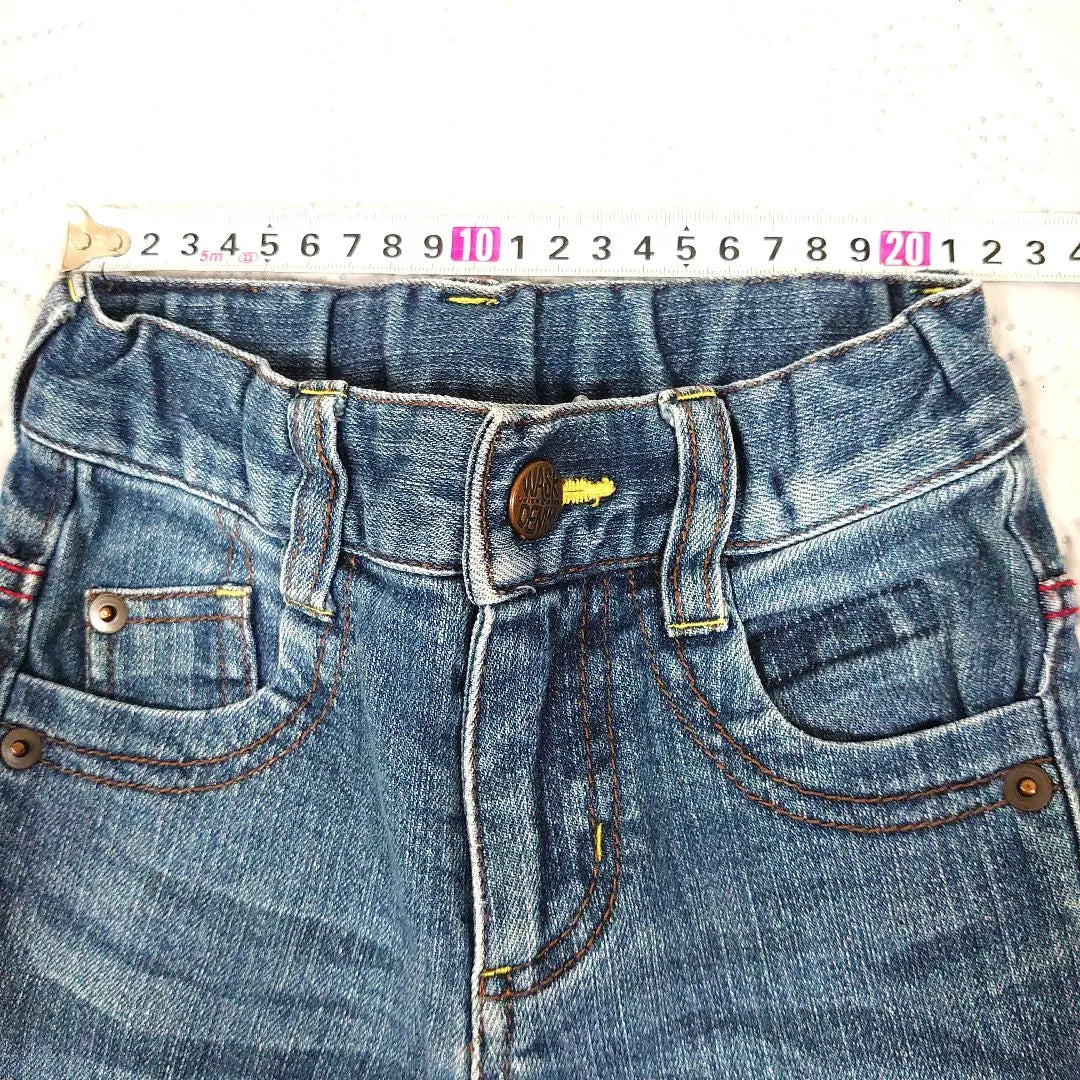 [WASK] Monkey pattern denim pants 100cm bebe long pants