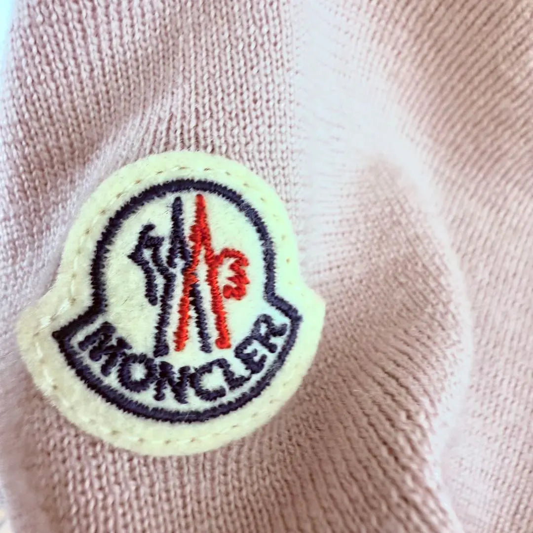 Moncler Down Jacket Down Cardigan Pink Nylon