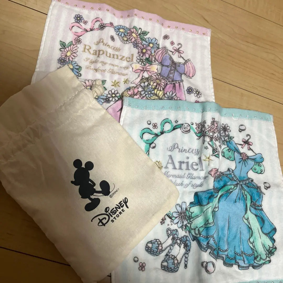 ② Disney Princess Towel Set Rapunzel Ariel Brand new and unused