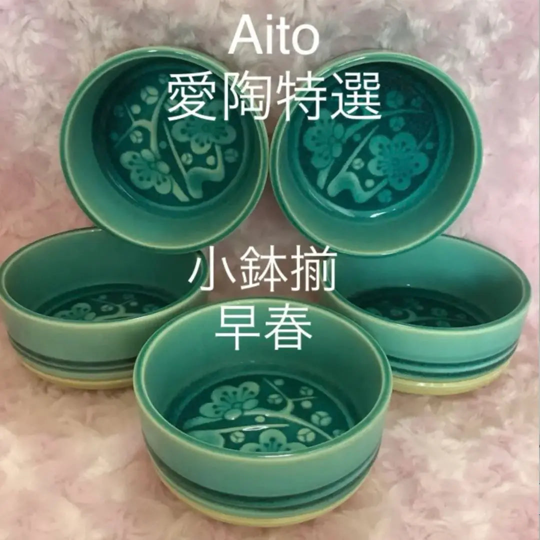 [Unused item] Aito Aito Special Selection Small Bowls Early Spring | 【未使用品】Aito アイトー 愛陶特選 小鉢揃 早春