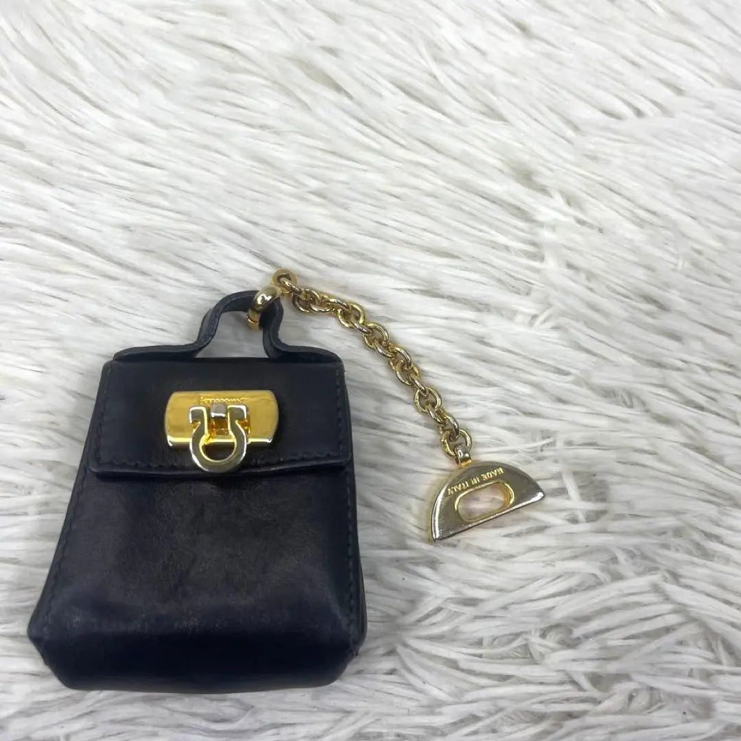 Salvatore Ferragamo Keychain Key Charm Gancini