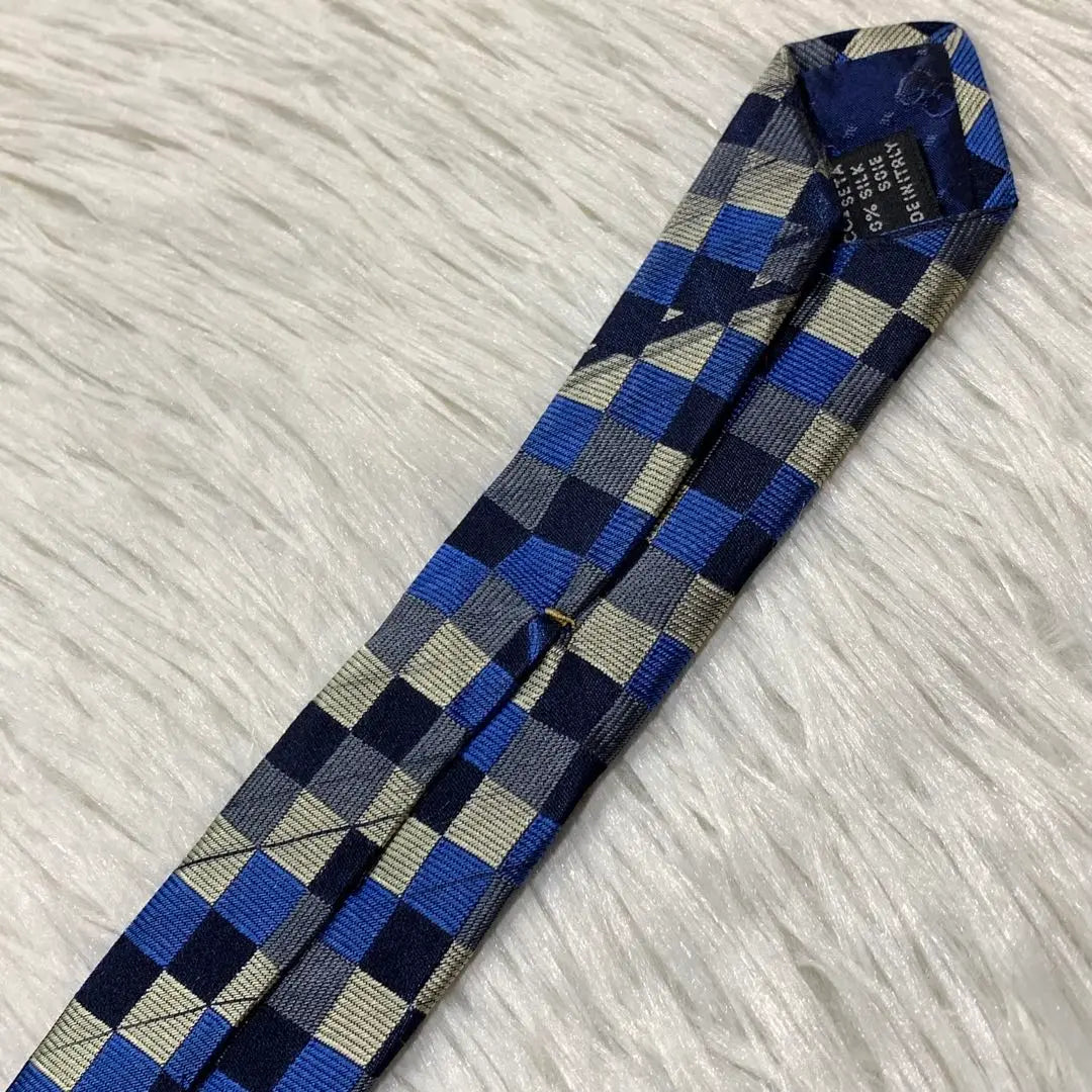 GUCCI Check Jacquard Silk Tie Made in Italy