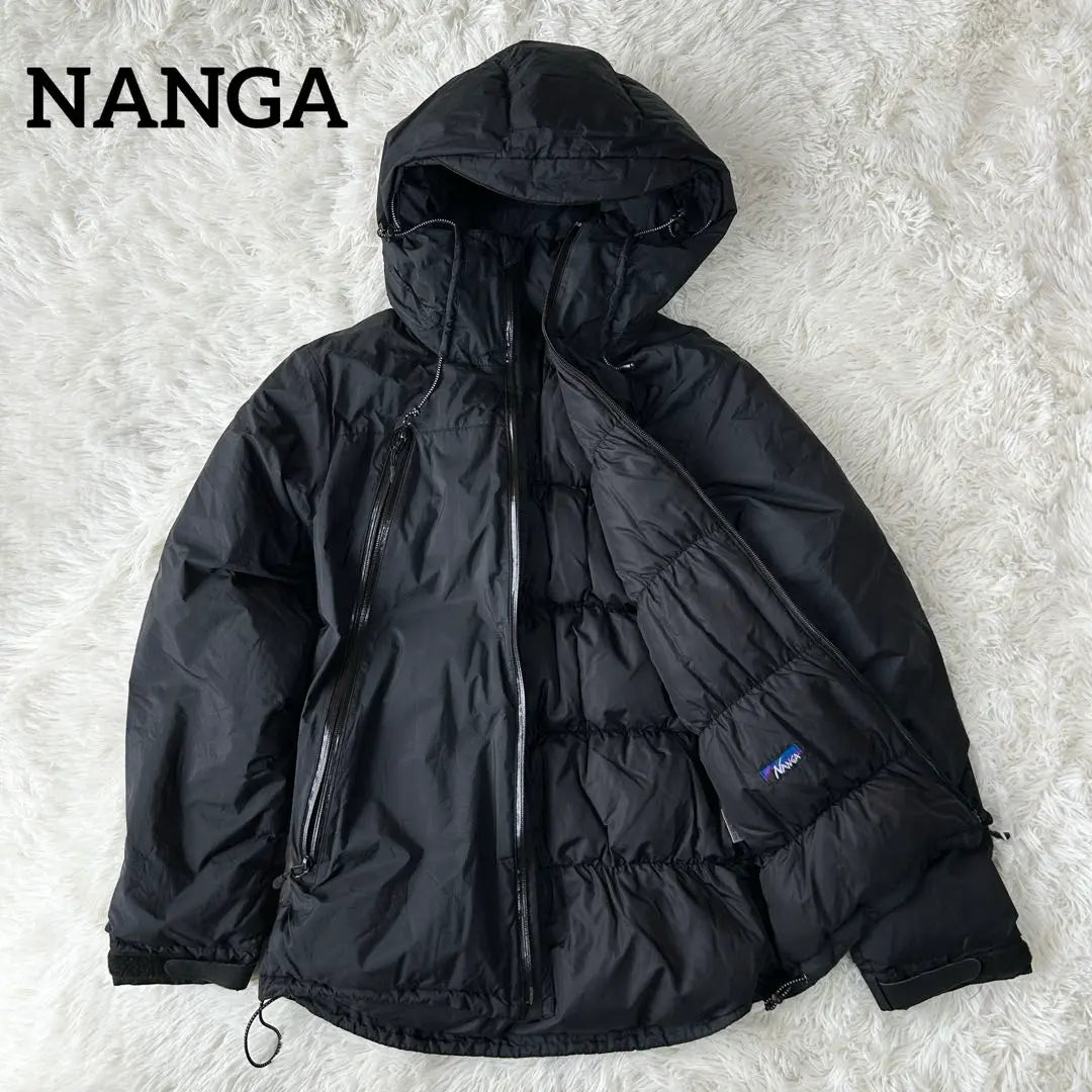 ⭐︎Popular⭐︎NANGA Chaqueta de plumón JK de alto rendimiento impermeable con plumas talla S negra