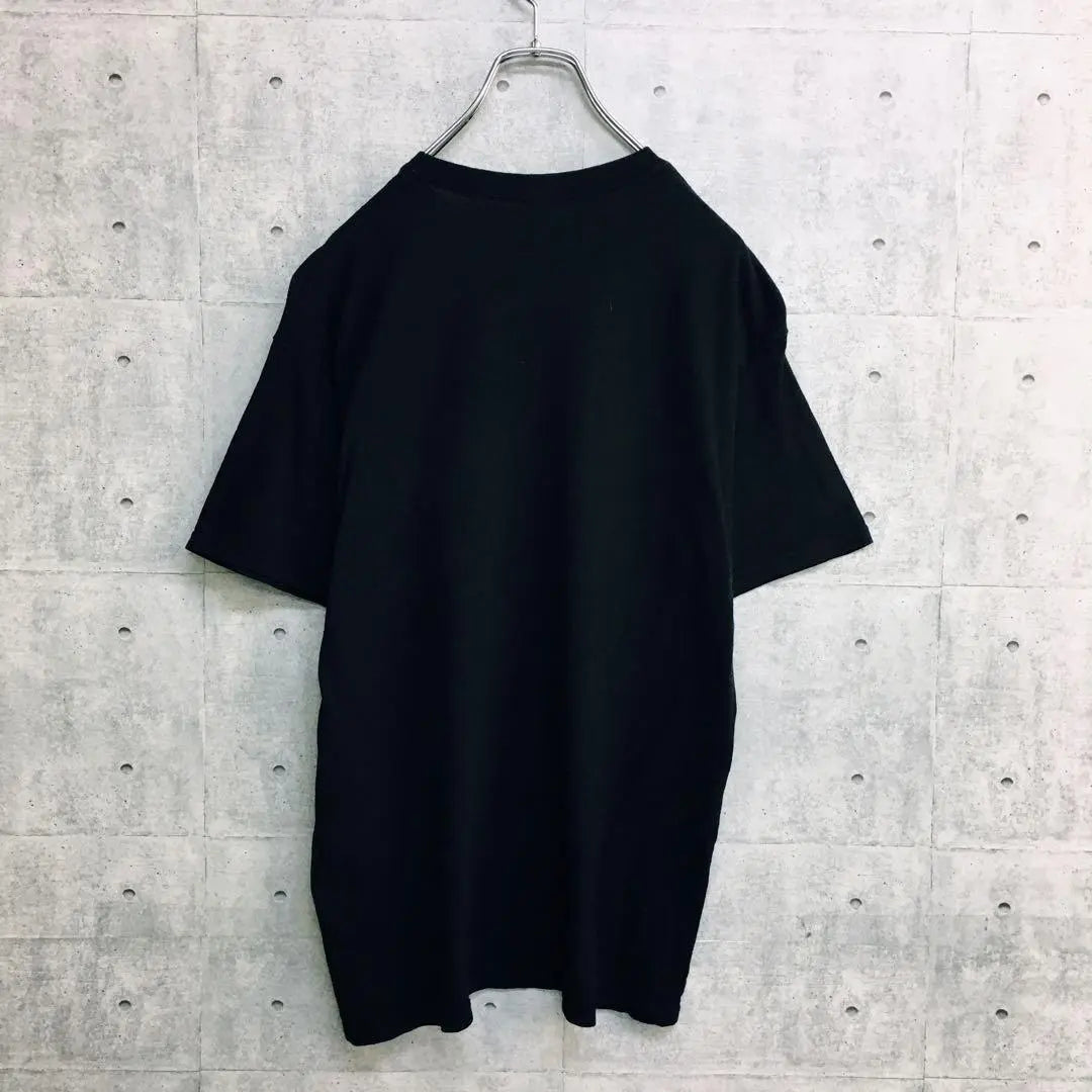 X0283 Camiseta Gildan Negra M Bick Print | x0283 ギルダン Tシャツ 黒 M ビックプリント