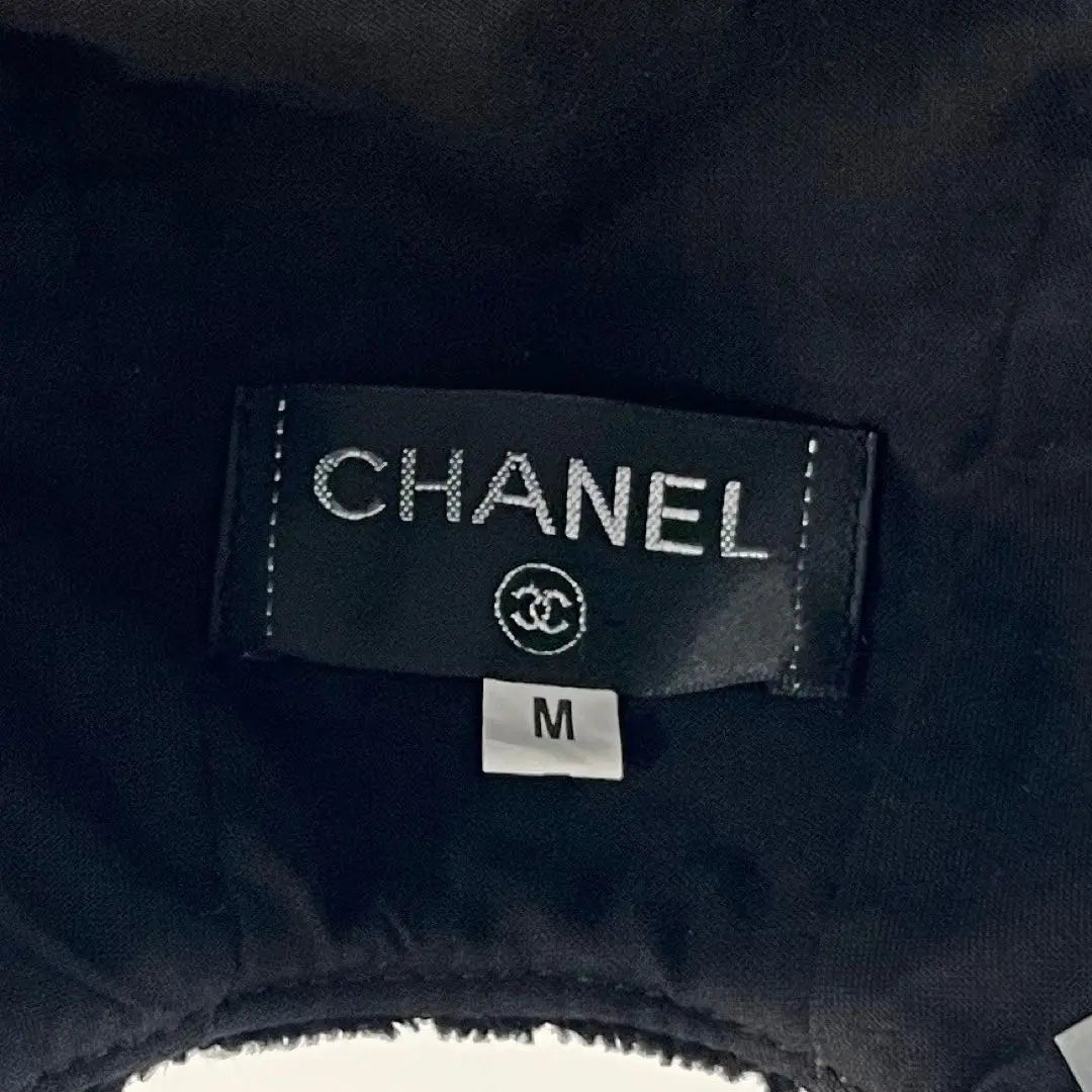 CHANEL Chanel Cap Pile Coco Mark Matelasse Sombrero negro