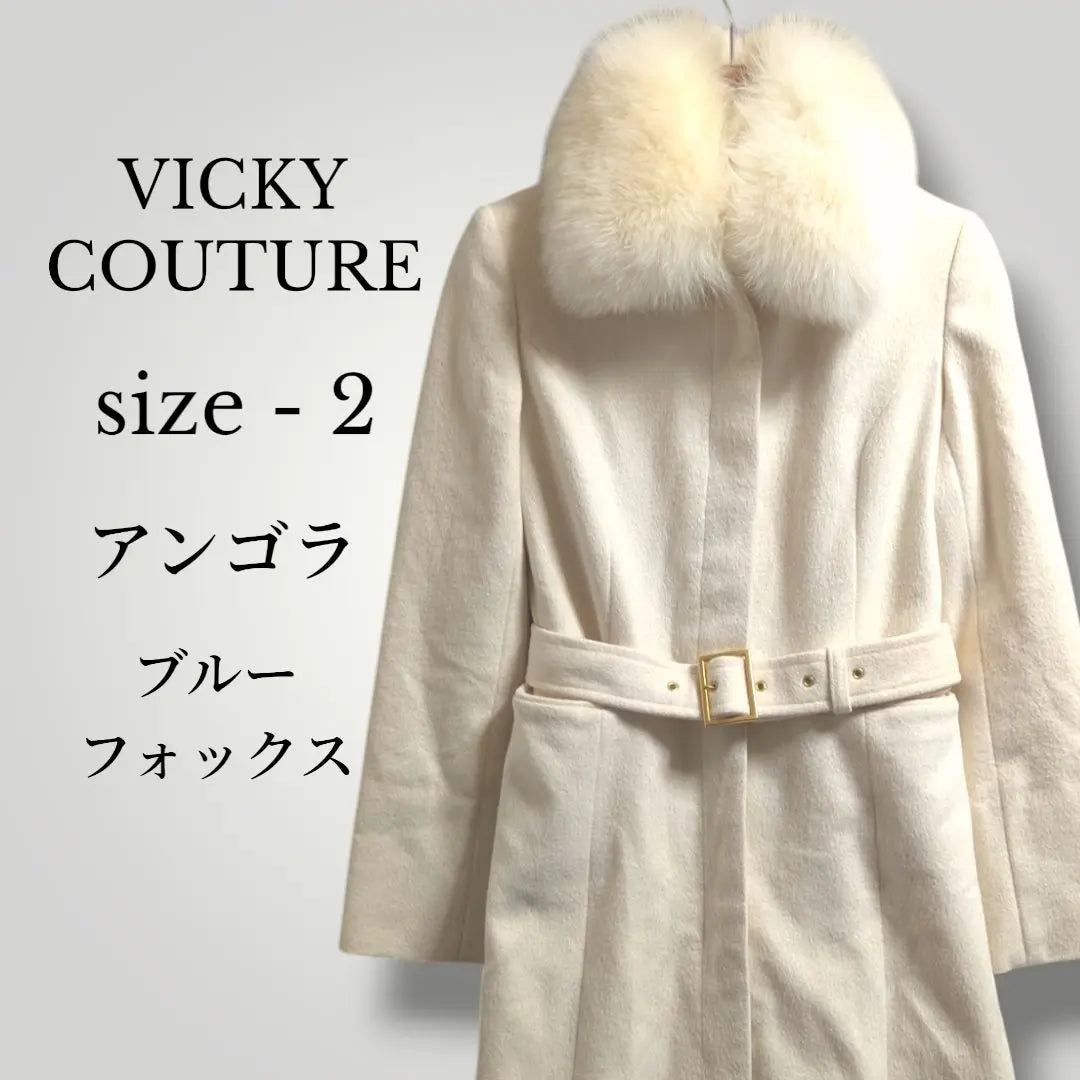 VICKY COUTURE Angola Fox Coat Size 2