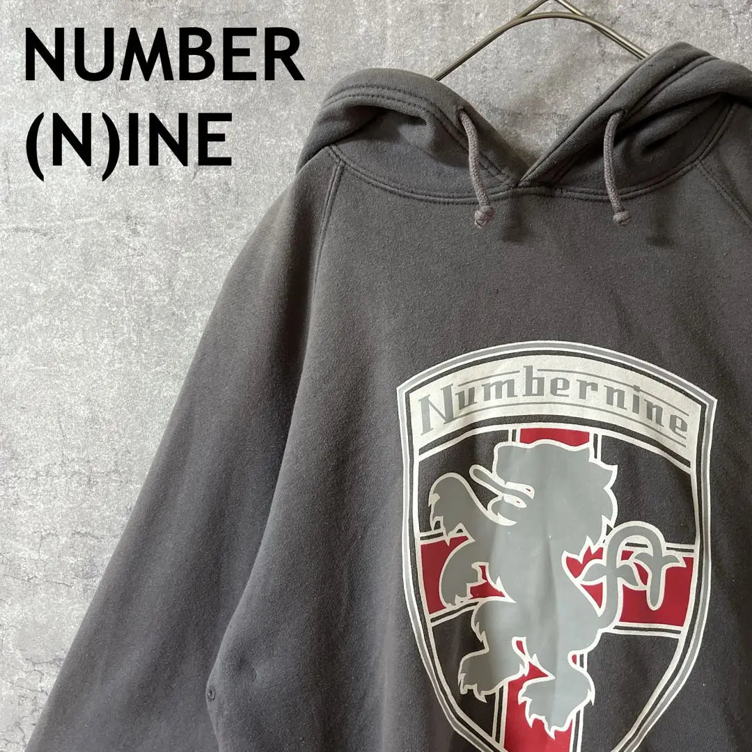 NUMBER(N)INE Emblem sweatshirt hoodie Made in USA Size 3 F2