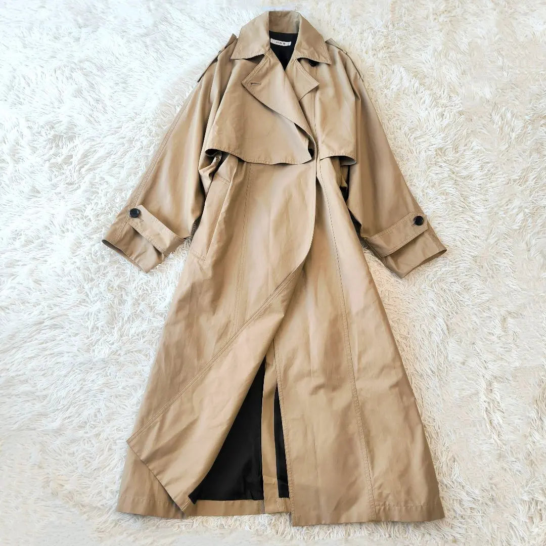 [Unused] Rouge Vif Rouge Vif Deformed Trench Coat Maxi Length