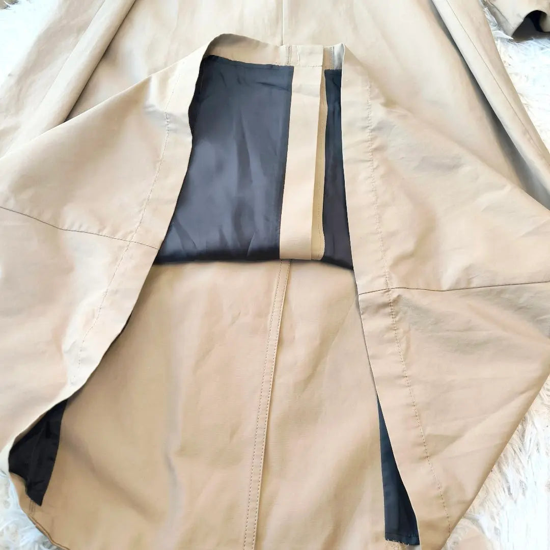 [Unused] Rouge Vif Rouge Vif Deformed Trench Coat Maxi Length