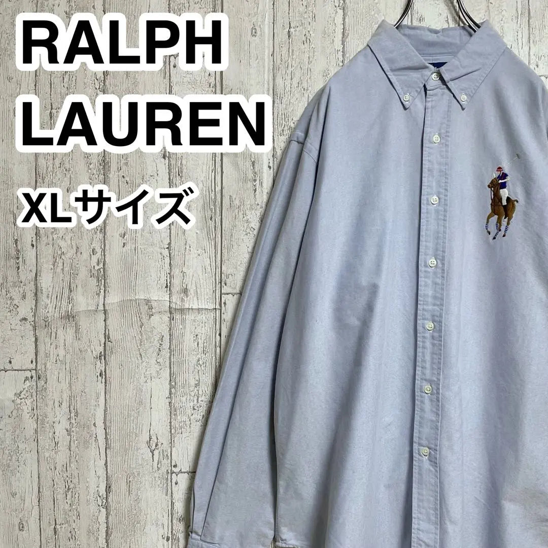 [Popular Brand] Ralph Lauren Long Sleeve Chambray Shirt XL Big Pony