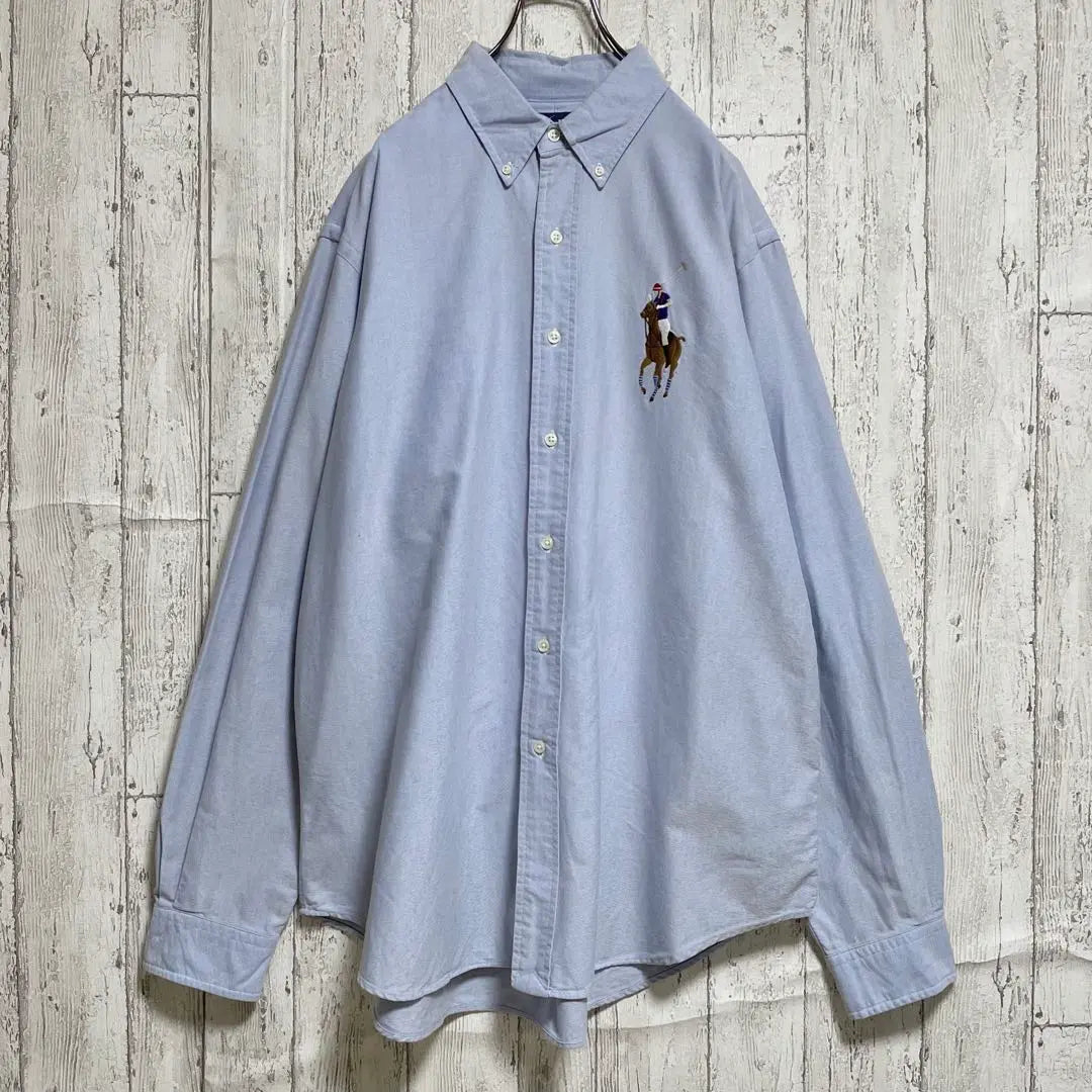 [Popular Brand] Ralph Lauren Long Sleeve Chambray Shirt XL Big Pony