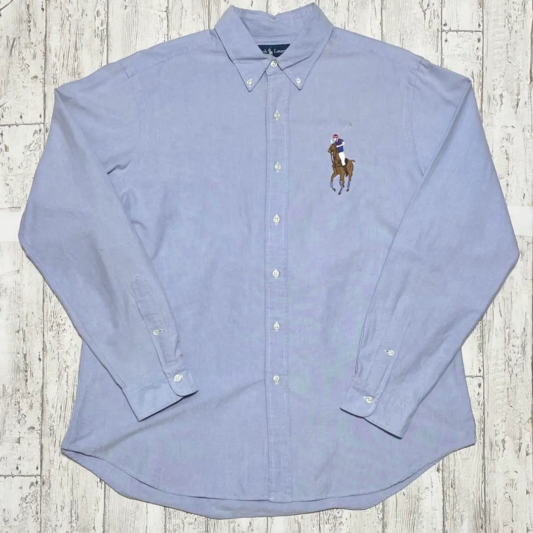 [Popular Brand] Ralph Lauren Long Sleeve Chambray Shirt XL Big Pony