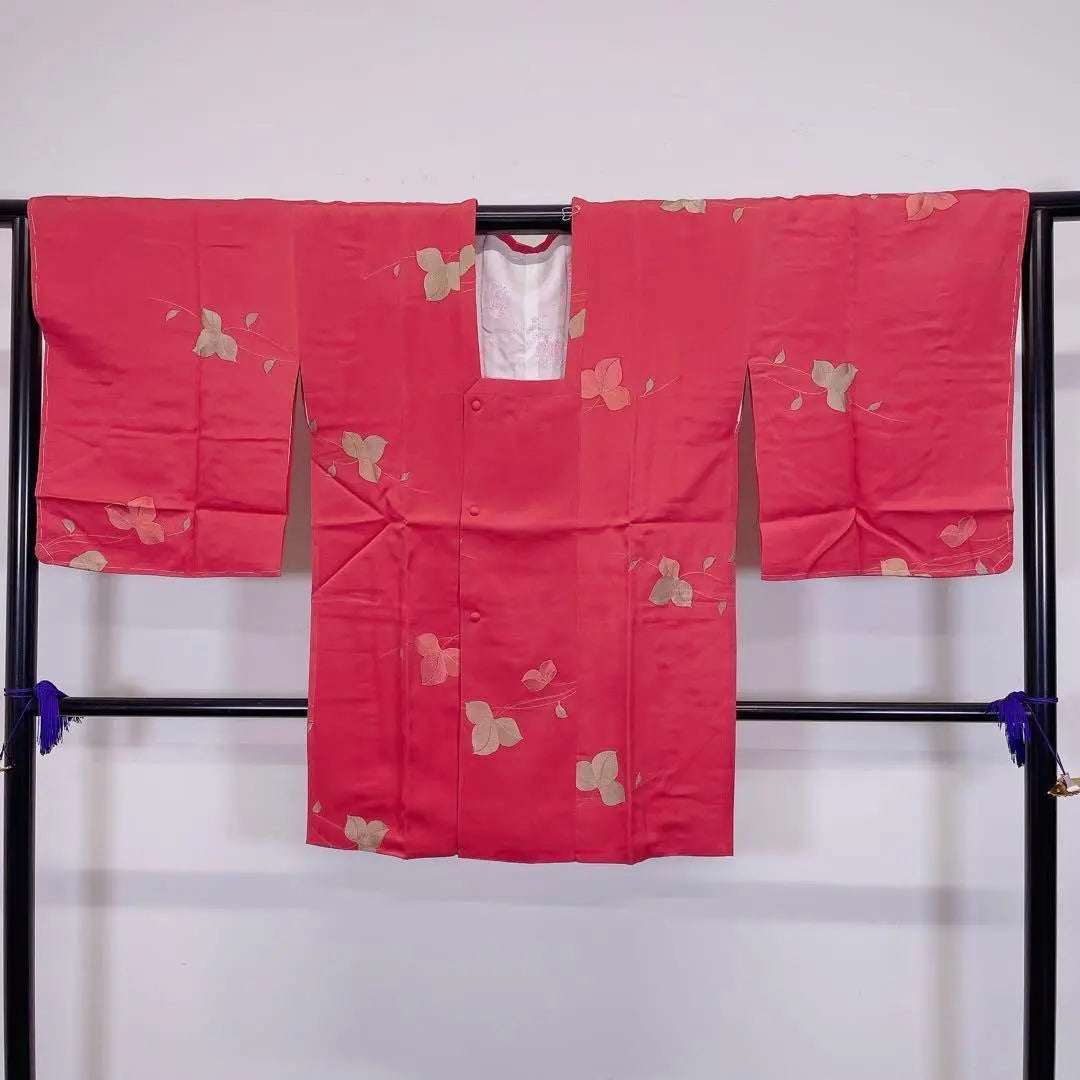 Abrigo tejido con estampado de hojas, kimono de hojas, 072T