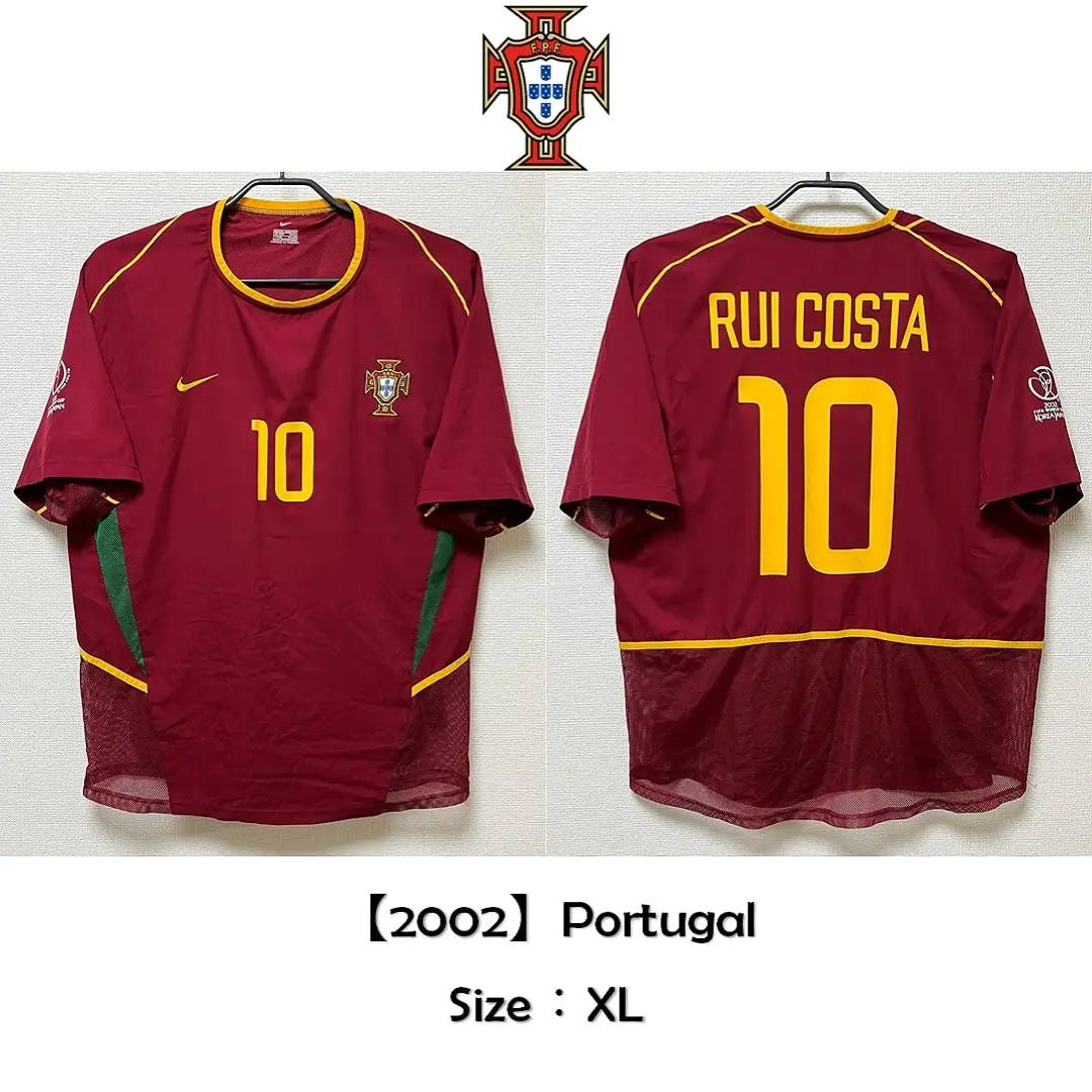 [Auténtico] Copa Mundial 2002 Selección de Portugal Rui Costa XL Nike