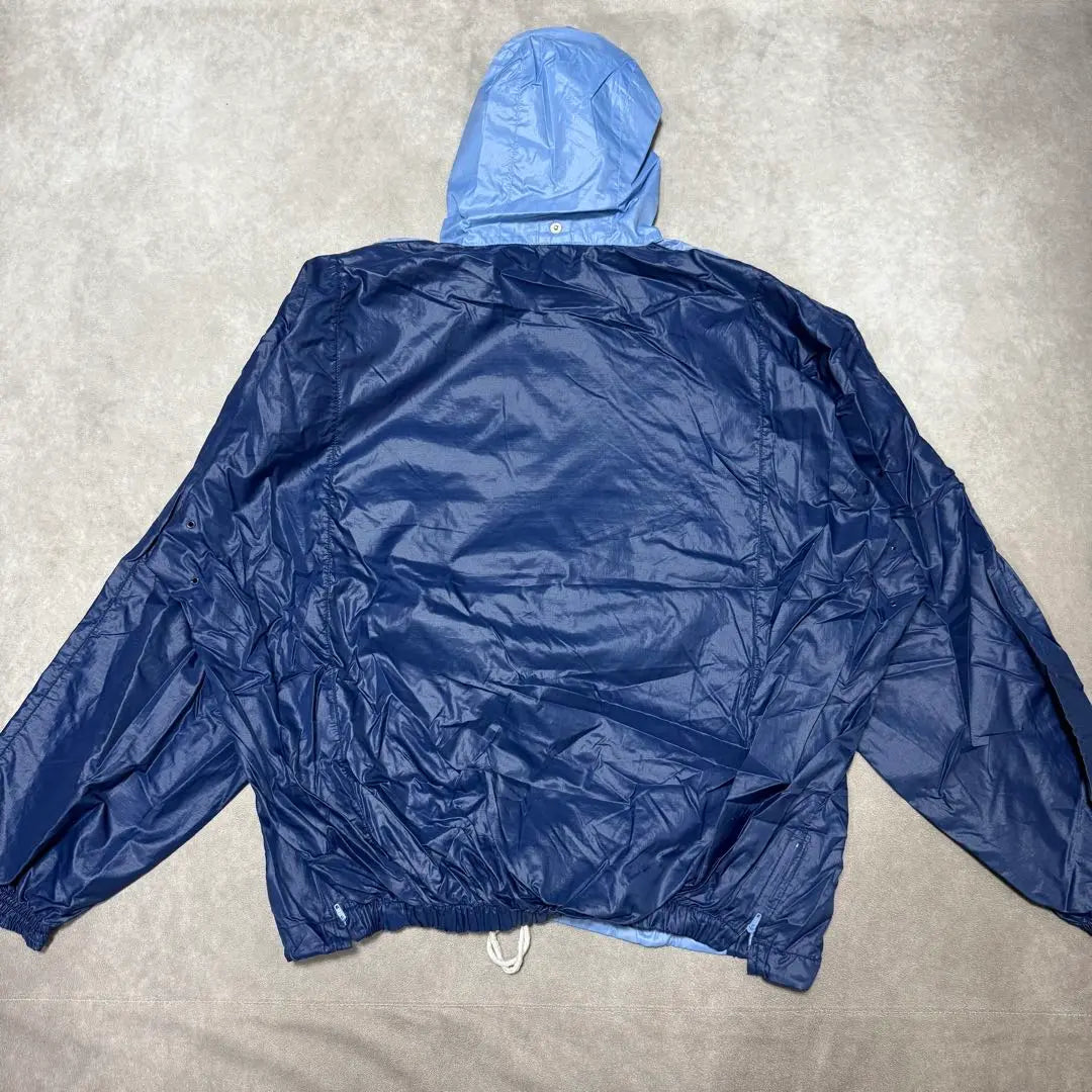 90s Puma Anorak Hoodie Light Blue L Nylon Jacket