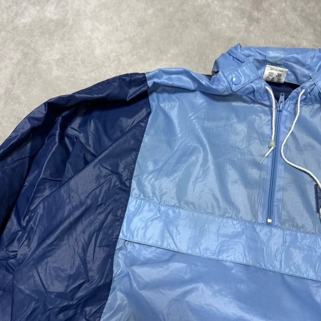 90s Puma Anorak Hoodie Light Blue L Nylon Jacket