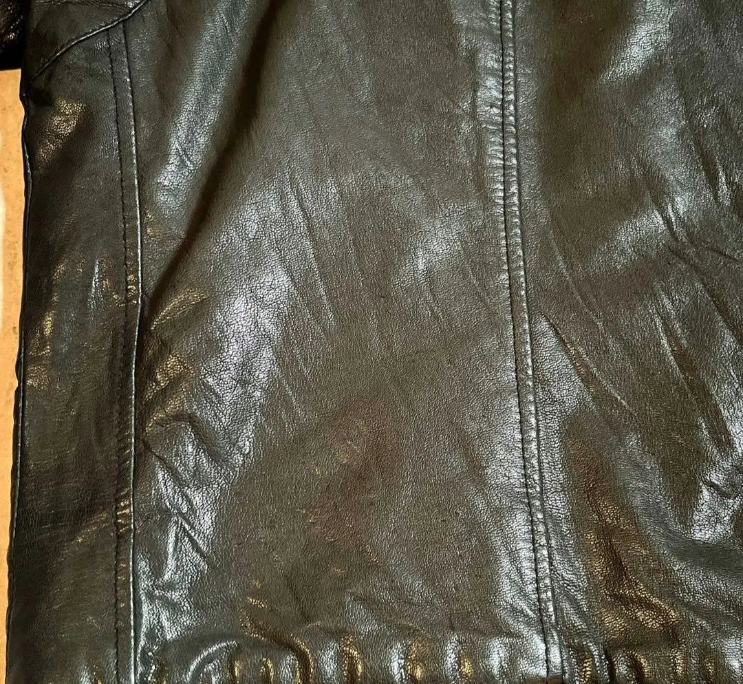 00s archive leather jacket 短丈　punk Y2K