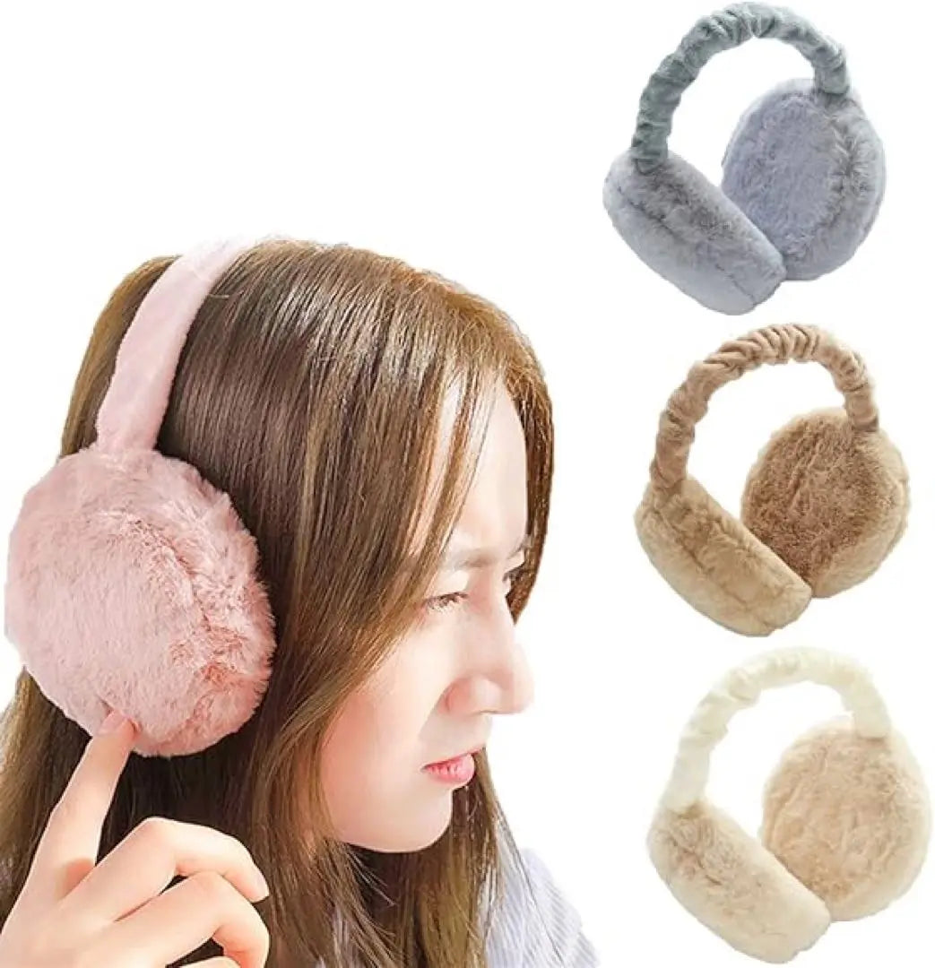 ✨Immediate purchase OK✨ Earmuffs for women, cold protection, foldable, length adjustable | ✨即購入OK✨ イヤーマフ レディース 防寒 耳当て 折りたたみ式 長さ調整可