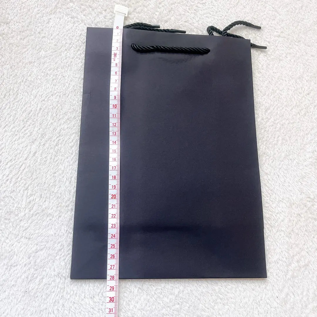 Paper bag gift bag 20*28*10cm black/10 pieces with gift wrap