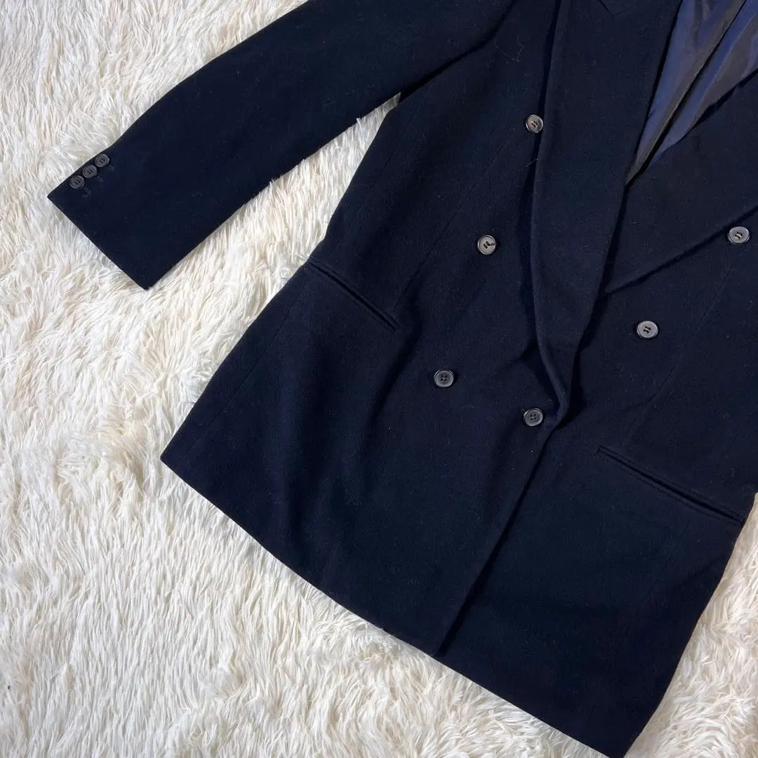 ☆Good condition Renoma oversized double tailored jacket blazer navy blue