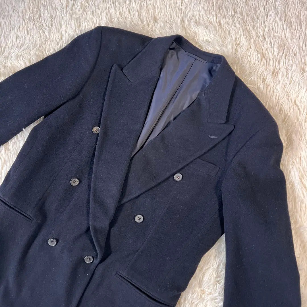 ☆Good condition Renoma oversized double tailored jacket blazer navy blue