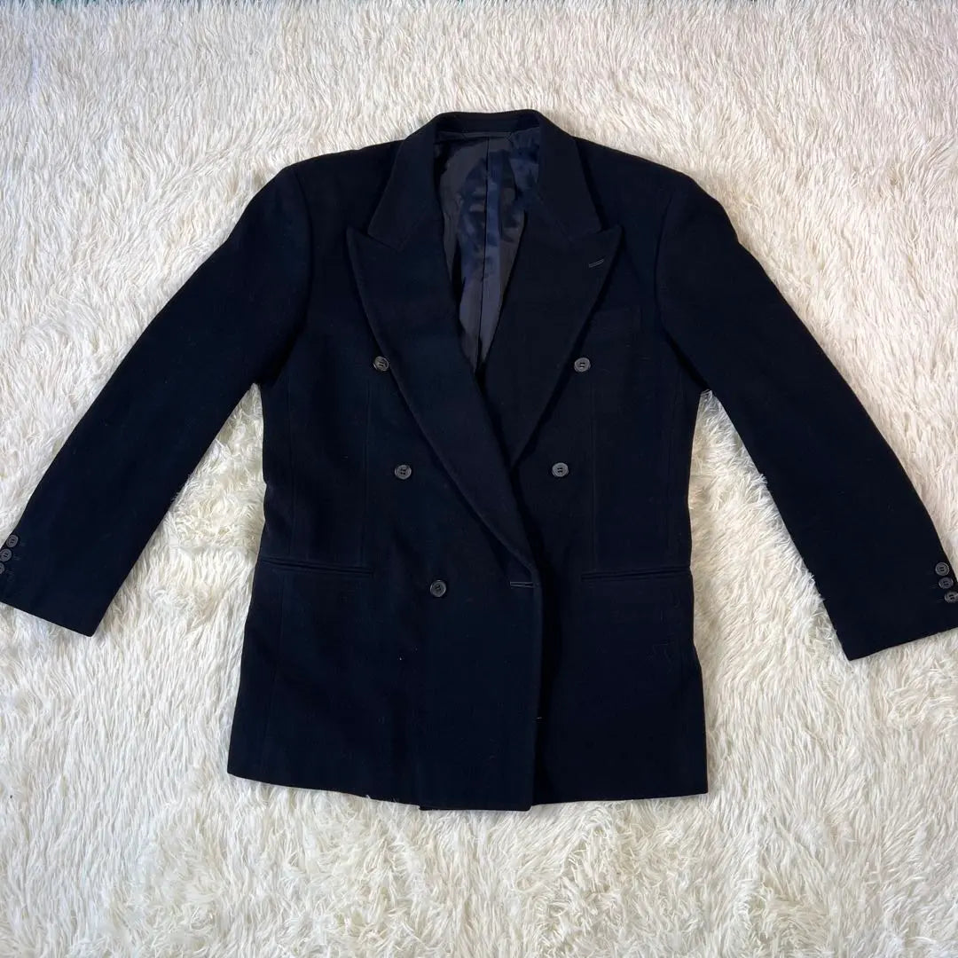 ☆Good condition Renoma oversized double tailored jacket blazer navy blue