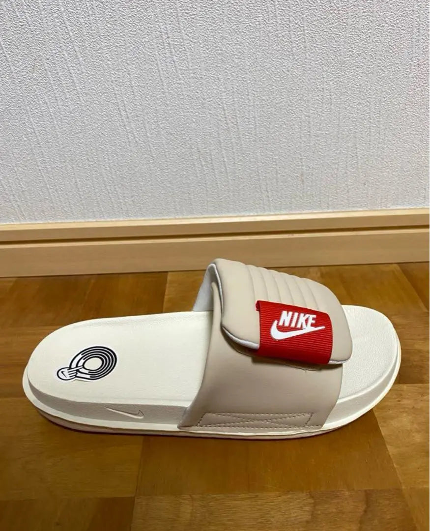 23cm Nike Off-coat Sandals Adjustable Velcro Benassi Beige | 23cmナイキ　オフコートサンダル　アジャスト　ベルクロ　ベナッシ　ベージュ