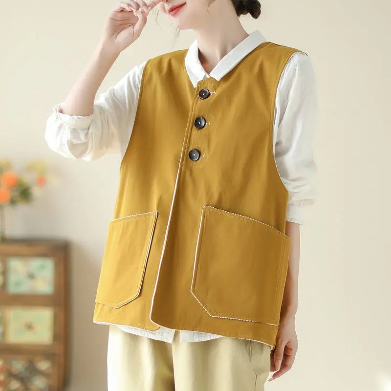 Popular new items Double-sided clothing Sleeveless vest Outerwear Casual Large pockets