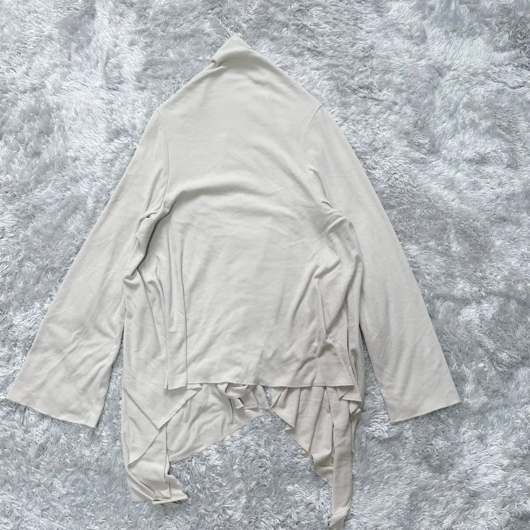 COMME CA ISM Cárdigan sin botones fino (F) Beige Haori | COMME CA ISM ボタンレス カーディガン 薄手（F）ベージュ 羽織