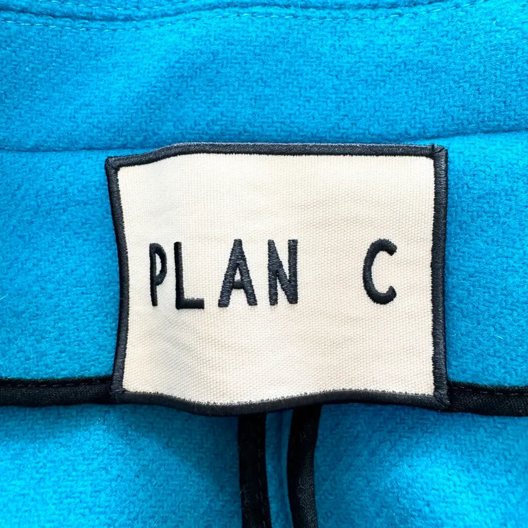 [Good condition] PLAN C Plancy Chester Coat Cashmere Blue Long