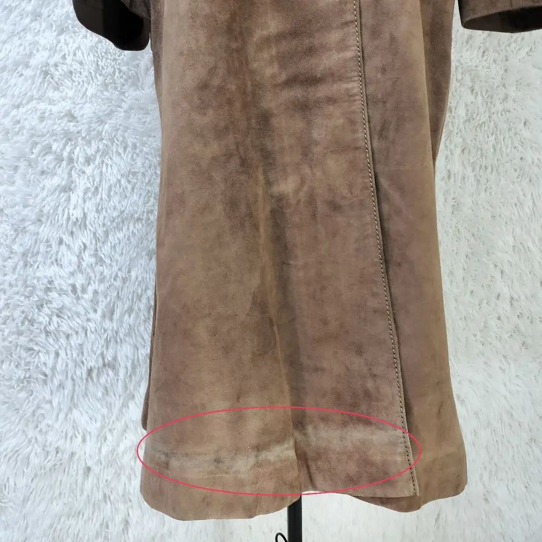 [With translation] Mc Douglas suede leather long coat size 13☆