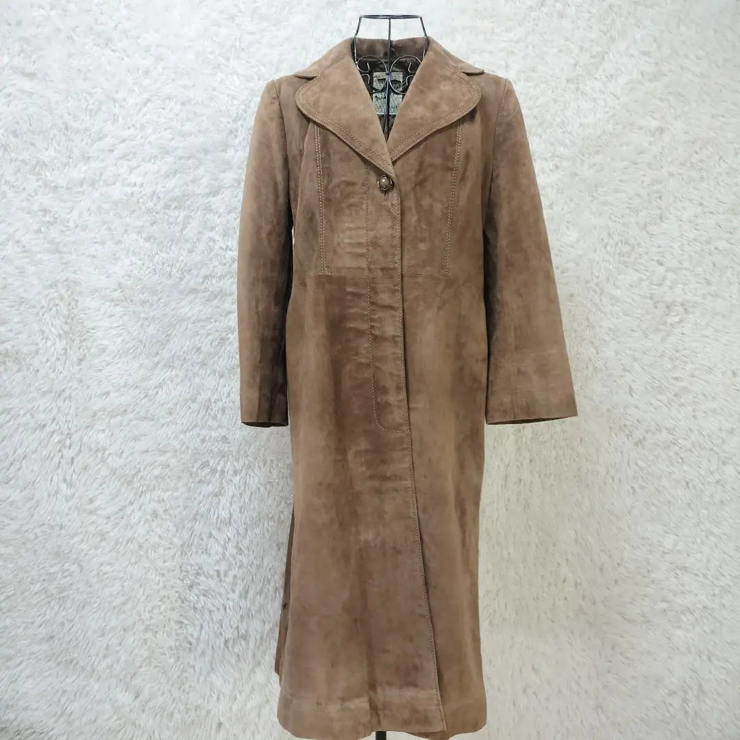 [With translation] Mc Douglas suede leather long coat size 13☆