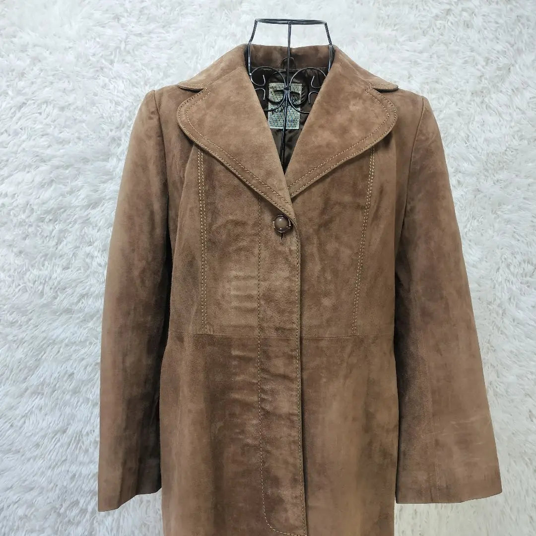 [With translation] Mc Douglas suede leather long coat size 13☆