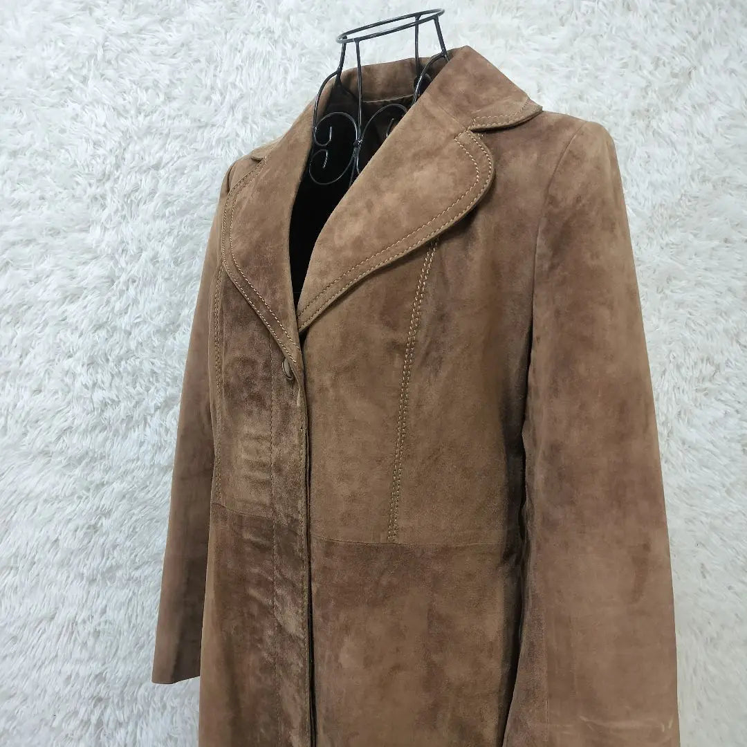 [With translation] Mc Douglas suede leather long coat size 13☆