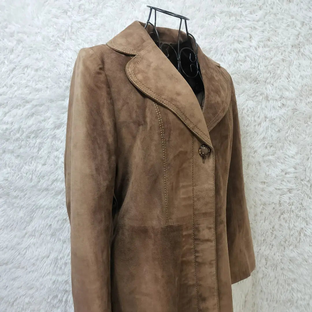 [With translation] Mc Douglas suede leather long coat size 13☆