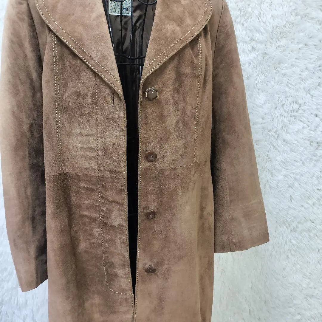 [With translation] Mc Douglas suede leather long coat size 13☆