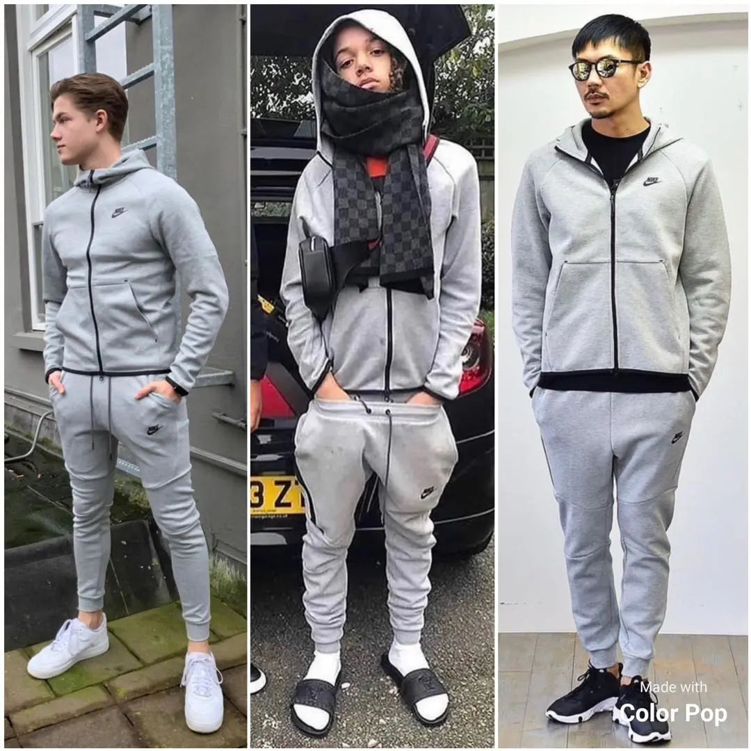 2019 Discontinued Tech Fleece Black Tag Setup Nike Men's M Gray