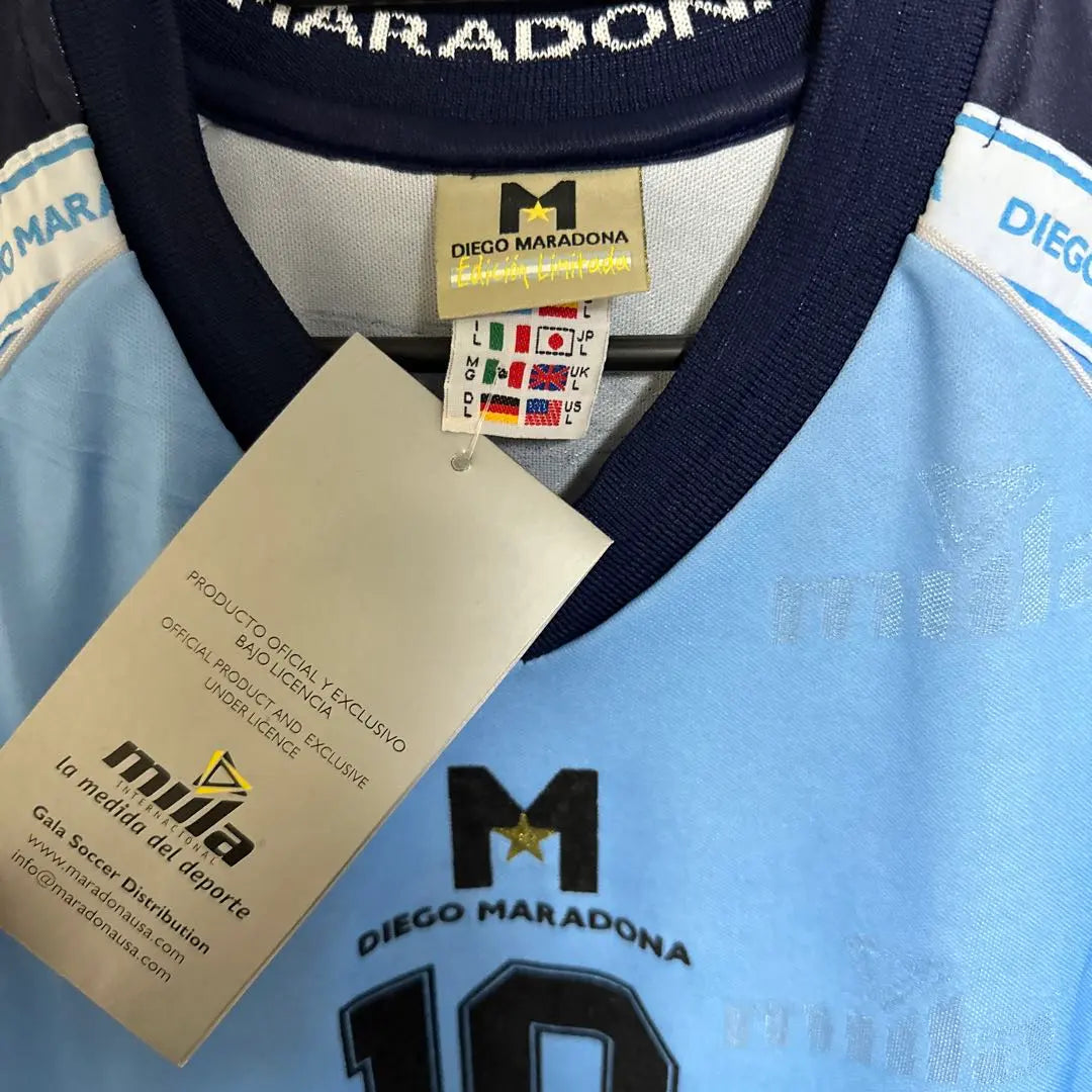 Uniforme de Maradona representante de Argentina milla Messi nueva etiqueta incluida